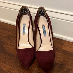 Prada Women's Deep Red Heels